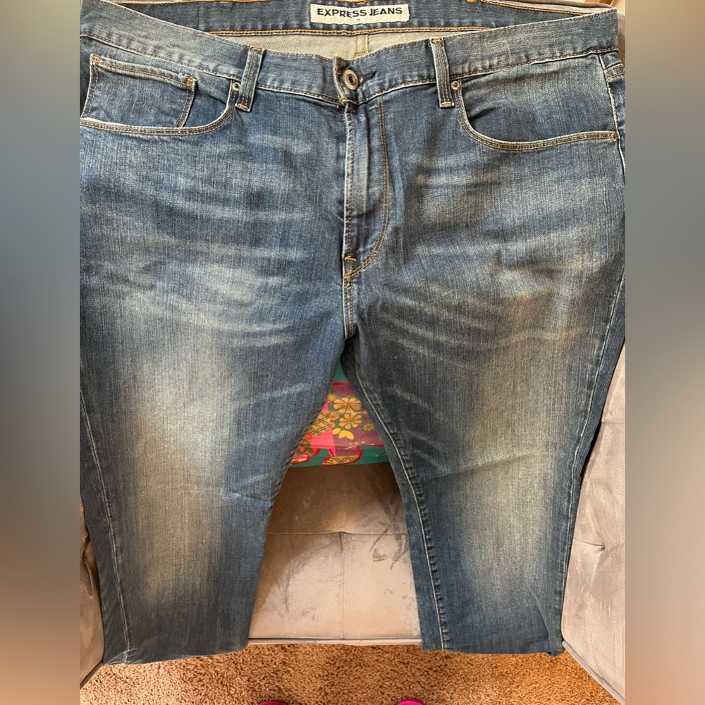 Express rocco slim fit blue jeans size 38x32